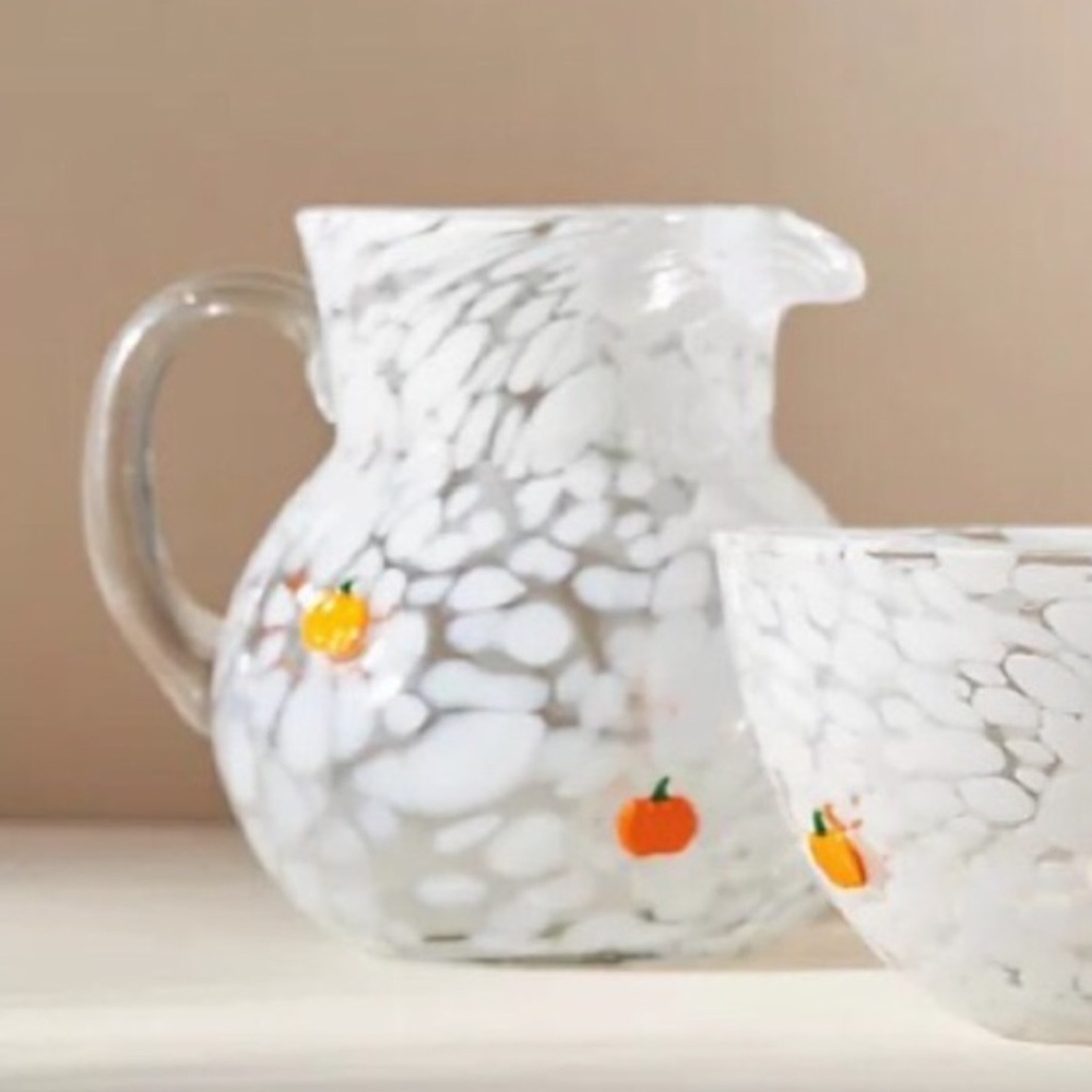 Anthropologie Pumpkin Icon Pitcher Vase New In Box